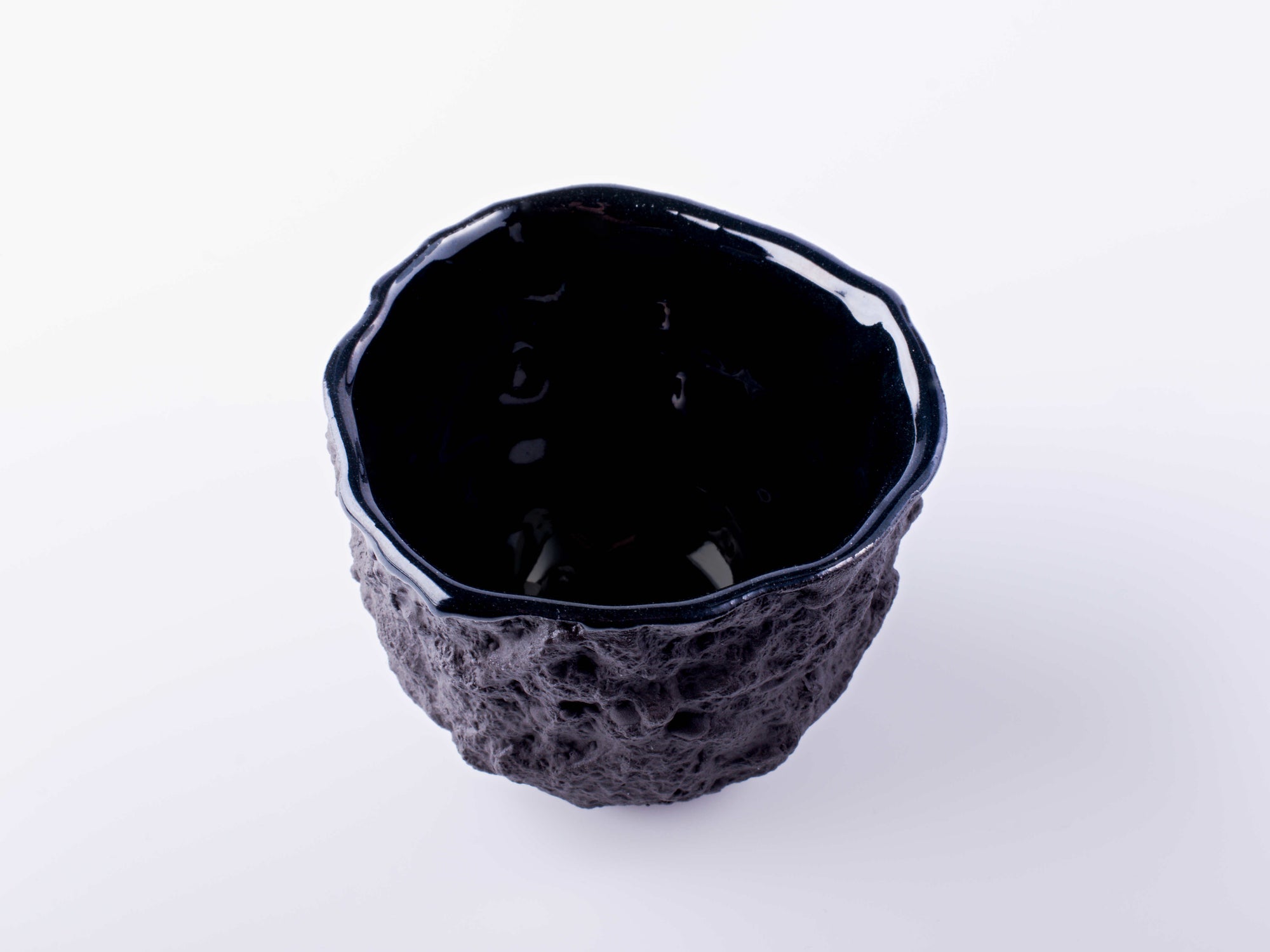 black stoneware cup for esspresso