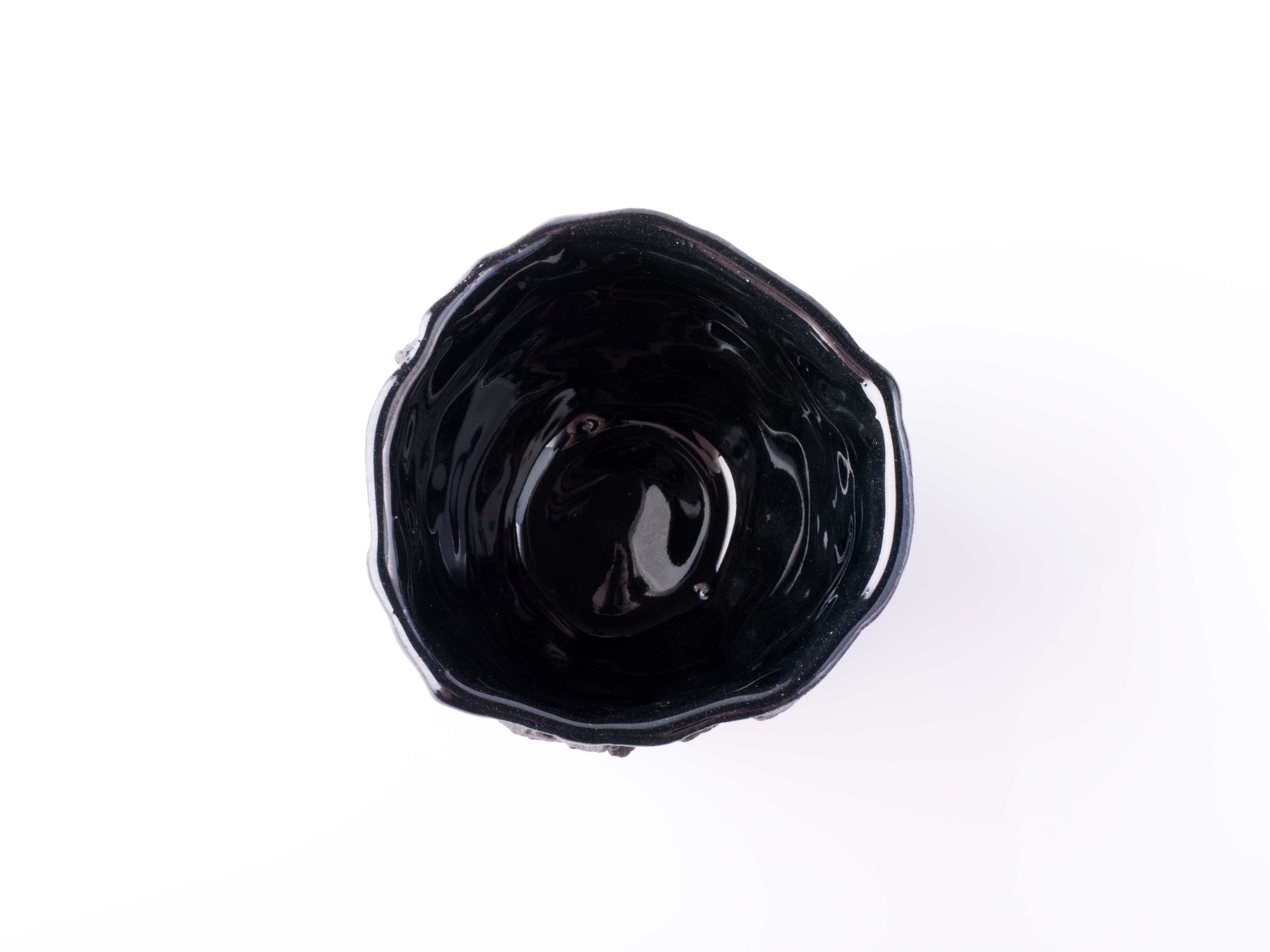 black stoneware cup for esspresso